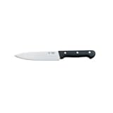 Color: black METRO Professional Cuchillo de Carnicero, con Remaches y sin virola, Acero Inoxidable, 160 mm, Mango Negro