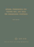 Special procedures for testing soil and rock for engineering purposes (ASTM special technical publication 479) 080310054X Book Cover