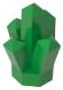 Gobricks GDS-2022 30385 Rock 1X1 Crystal 5 Point, Green, 50 pcs Brick Parts