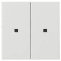 Unité supérieure de commande KNX RF 2-f. blanc pur - interrupteur sans fil rénovation