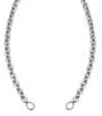 Ti Sento Milano Rhodium Plated Sterling Silver Necklace of Length 42cm