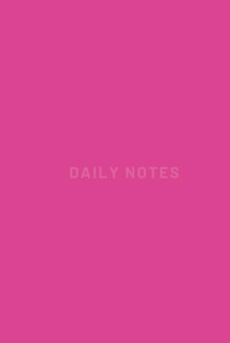 Premium Lined Neon Pink Notebook with Dates | 6x9 Inches image 2
