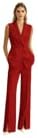 Women's 2 Piece Pant Suit Double Breasted Vest Blazer Split Wide Leg Pants Summer Casual Work Office Outfit