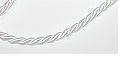 Cordon torsadé 6 mm blanc en coton pour loisirs créatifs