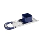 EUROHOME Râpe à spätzle en acier inoxydable et plastique avec « nez » pour les spätzle longs - Rabot à spätzle 33 x 11 x 6,3 cm - Grattoir à spätzle avec trous ronds - Râpe à spätzle avec entonnoir