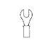 Terminals RING SLOTTED 26-22 6, (323011) - (Pack of 100)