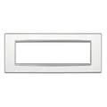 Vimar Serie eikon - Placca Classic 7 modulo vetro argento mirror