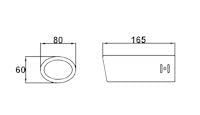 Embout echappement ovale pour sortie 45-52 mm