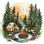 TranquilSunsetCampfire