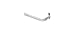 Kenney KN511 Single Curtain Rod, 28"-48", White
