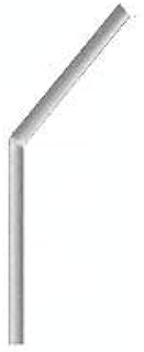 CRL Brite Anodized Sculptured Series Open Front, Glass On Slant Aluminum Sneeze Guard - Center Post Only-SG650BA