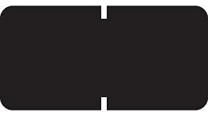 Doctor Stuff - Solid Color File Folder Labels, Tab Series, Vinyl Solid Black Stickers, 1/2