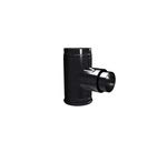 DuraVent 3PVP-TADB1 3 in. Dia. Pellet Vent Pro Black Adapter Tee with Clean-Out Tee Cap