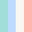 Pastel Blue/Coral/Mint/Off White