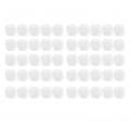 50pcs Nail Display Tips,Transparent Glass Nail Polish Color Display Card Nail Color Card Nail Gel Polish Display Tips Toe Shape
