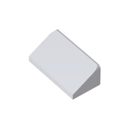 XYEIUGO GDS-661 85984 1x2x2/3 30° Sloped Brick, gray white, 50 PCS