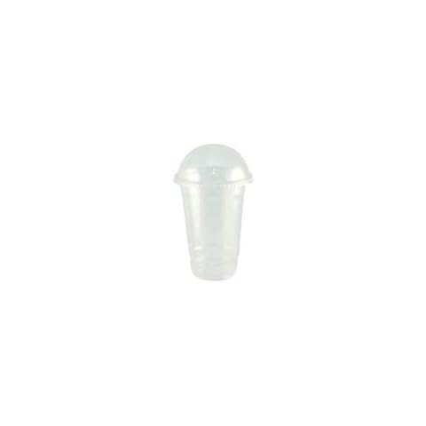 9oz Clear PET Slush/Smoothie Cup with Domed lid x 100 Cover