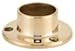 C.R. LAURENCE HR20YPB CRL Polished Brass Full Flange for 2" Tubing