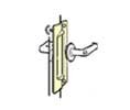 Don-Jo PLP-111 630 Satin Stainless Steel Latch Guard
