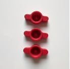 3pcs Glass Adhesive Sealing Covers, Silicone Sealant Caps to Prevent Quick Drying of Open Core Tubes, Suitable for Standard Caliber Glass Sealant Pipes with Inner