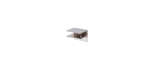 Pince étagère douche carrée chrome CRL EH132 support tablette - 3