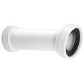 Mcalpine White 14 Degree Angle Adjustable Length Rigid Wc Pan Connector Wc-Con7
