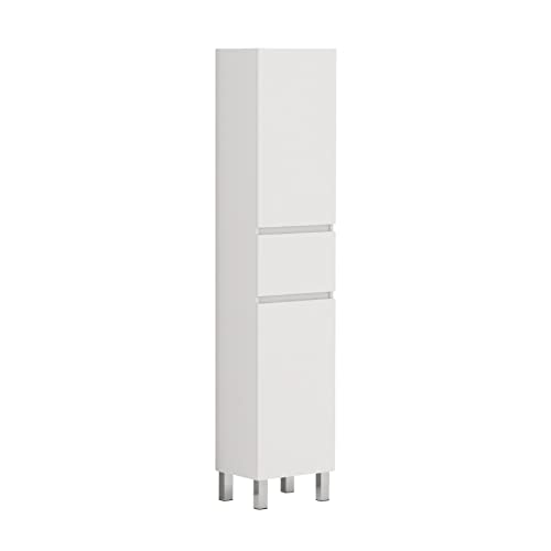 Onbath Mueble DE BAÑO Auxiliar Columna DE BAÑO Nilo 2 Puertas Y 1 Cajon 35CM (White) Cover
