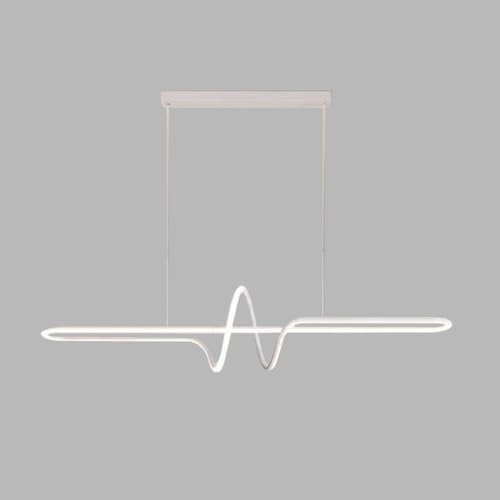 Suspension linéaire blanche anti-éblouissement avec abat-jour acrylique