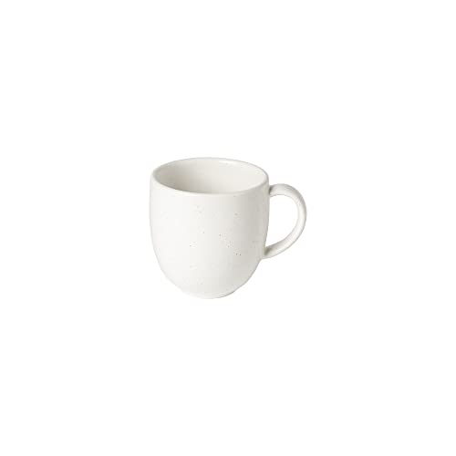 Casafina Ceramic Stoneware 11 oz. Mug - Pacifica Collection, Salt (White) | Microwave & Dishwasher Safe Dinnerware | Food Safe Glazing | Restaurant Quality Drinkware
