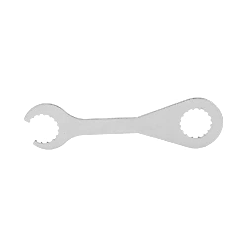 DANAIXZ プロの自転車中空シャフトレンチ高精度耐久性炭素鋼クロムメッキサイクリングクランクセットマウンテンロードバイクメンテナンス用285mm 4mmフロストシルバー