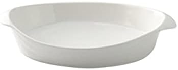 Kitchen Fuente de horno Chino Bakeware Hogar blanco Vajilla De Cerámica Binaural Microondas Horno Horneado Plato Ensalada Plato Decoración Decoración fuente para hornear ( Color : B , Size : Medium )