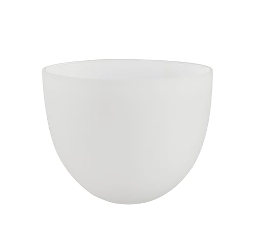 Image of Aspen Creative 23617-3A, Frosted Opal Glass Shade White Inside, Center Hole: 42mm, 5-1 /8 inch Dia x 4 inch H, 1-5 /8 inch Fitter, Set of 3