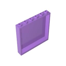 Gobricks 59349 Door Panel 1x6x5 10 Pieces GDS-773 Compatible with Lego Building Blocks Color:Medium Lavender — image 1
