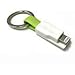 The inCharge Ultra Portable Charging Keychain Cable USB to Lightning 10mm Thin Version Green