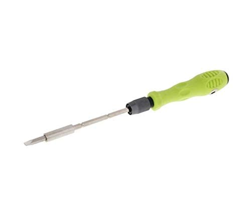Image of 32 In 1 Mini Interchangeable Multipurpose Screwdriver Bits Set with Magnetic Flexible Extension Rod for Home Appliance; Laptop; Mobile; Computer Repairing Preparations (Green)
