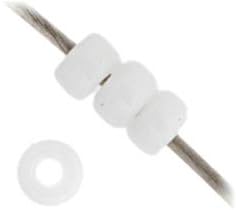 Miyuki 8/0 Japanese Glass Seed Beads 22gms SB402 in Chalk White Opaque - Image 2