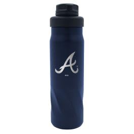Bouteille d'eau Atlanta Braves en acier inoxydable de 591 ml