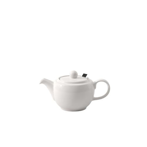 Villeroy & Boch Teapot with lid and Filter, Beautifully Shaped White Pot Maoffrom Premium Porcelain, Dishwasher Safe, 450 ml