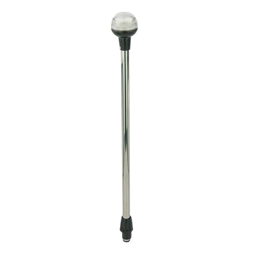 Lampe marine et feu de navigation sur poteau 24" rigide 12V pour poupe de bateau