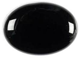 Pierre Sulemani Black Kaala Hakik agate noire naturelle homme femme