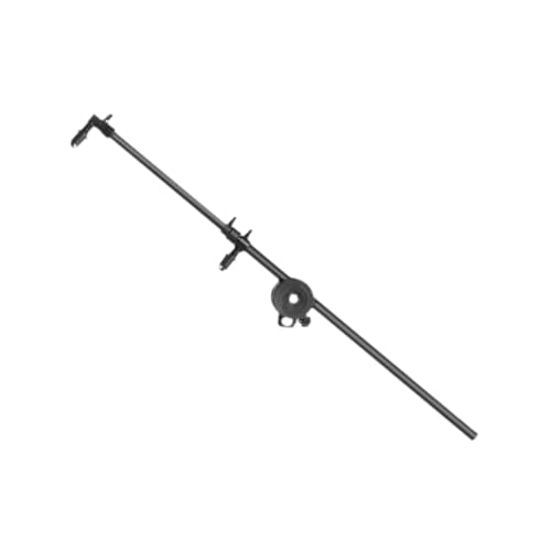 LIXSAZSE Support de réflecteur à bras articulé réglable en longueur, bras télescopique, support d'éclairage photographique à 360°, double pince de serrage, pied d'éclairage pour réflecteur