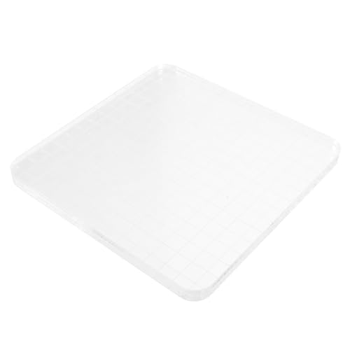 Operitacx DIY Stamping Kit Acrylic Stamp Blocks Stamping Pad for Cards Journals and Invitations Grid Lines