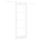 【 Estética Minimalista:】 Diseñada para mezclarse en cualquier ambiente, esta puerta corredera es funcional y una decisión genial para tu hogar. Sus líneas elegantes y el acabado mate realzan su aspecto.