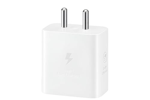 Image of Hoerrye Samsung 25W Gan Fast Charging Adapter With 1M Type C To C Cable Compatible With Galaxy M36,A56,A16,A06,M05,M06,M16,F16,F05,F06&Other 25 Watt USB C Devices,Superfast Mobile Phone Charger,White