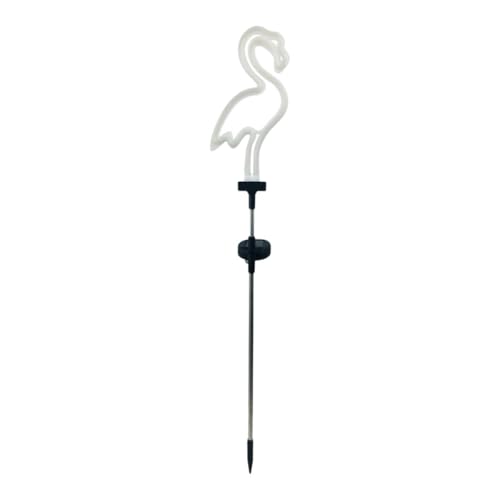 Lampe solaire flamant rose étanche à éclairage extérieur automatique