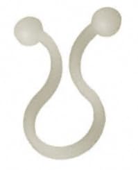 Cable Management Clip with Twist Lock Snap-Lock Design, White, Pack of 100, Plastic, for Home and Office Use(Cable Dia:10-12.7mm) 1