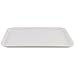 ZOENHOU 10 Pack 16 x 12 Inch Plastic Fast Food Tray, Rectangular Plastic Cafeteria Trays Food Serving Trays, Large Lunch Tray for Serving Home Restaurant Dinning Room Organization, White