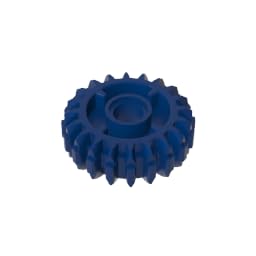 35185 Technic Gear 20 Tooth Double Bevel with Clutch on Both Sides 50 Pieces High-Precision MOC Building Bricks Replacement Parts Compatible with Lego bricks GDS-1497 Dark Blue