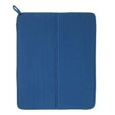 Dish Drying Mat, 44x36cm. Blue. for draining Your Glasses, Bowls, vessles. NYSKOLJD IKEA.
