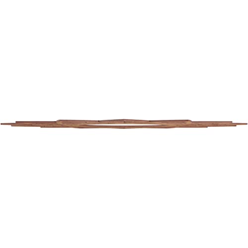 Image of Ekena Millwork 38 inchOD x 14 5 /8 inchID x 3 /8 inchT Eleanor Wood Fretwork Pierced Ceiling Medallion, Walnut